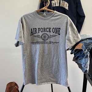 Vintage Men's Air Force One Presidential Crew Tee shirt Washington DC